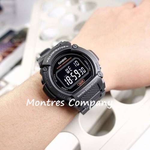 Montres Company 香港註冊公司(32年老店) 卡西歐 CASIO W-219H-8B 七年電池壽命 復...