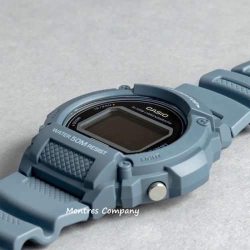 Montres Company 香港註冊公司(32年老店) CASIO 卡西歐 W-219HC W-219HC-2B 七年電...