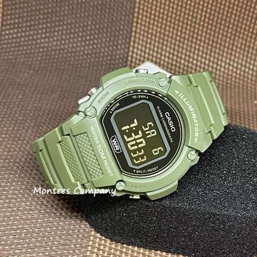 Montres Company 香港註冊公司(32年老店) CASIO 卡西歐 W-219 W-219HC-3B 七年電池...