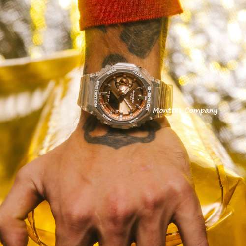 Montres Company 香港註冊公司 (32年老店) 卡西歐 CASIO G-SHOCK GA-2100BM-7A5 透...