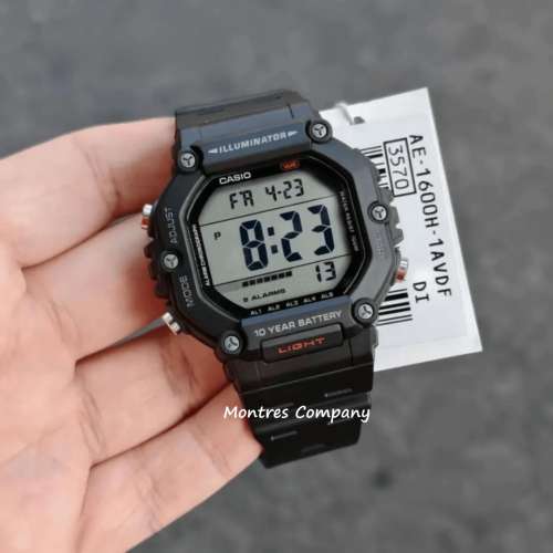 Montres Company 香港註冊公司 (32年老店) 卡西歐 CASIO 100米防水 AE-1600H-1A 運...