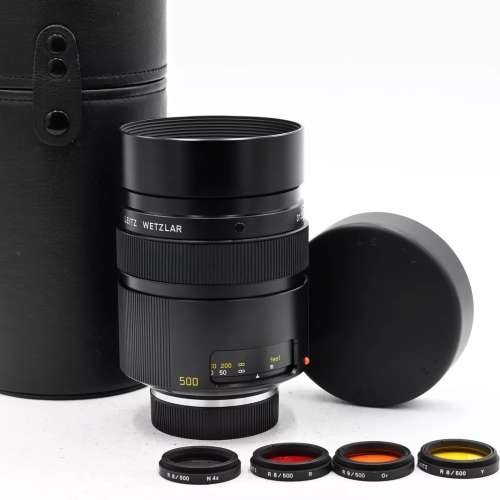影紅葉 Leica 500mm f8 MR-Telyt-R Reflex Mirror Lens 原皮套 5 Filters