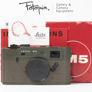 || Leica M5 - Kanto Repaint with full packing (olive green & black paint finish)