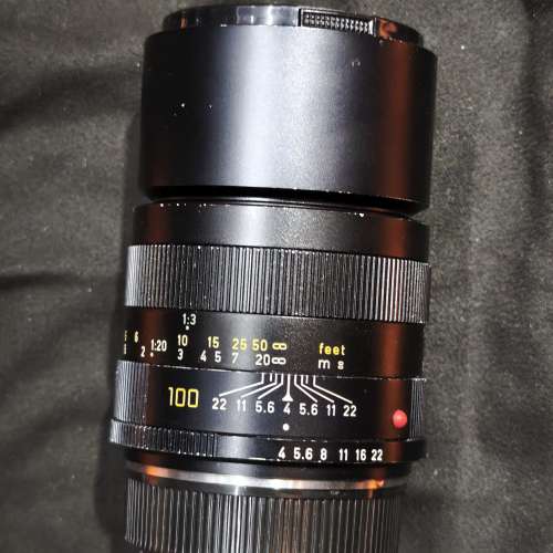 leica 100/4 macro elmar R Leitz 徠卡 100mm 微距 100  冇盒冇單冇證 鏡片通透冇花...
