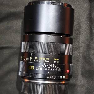 leica 100/4 macro elmar R Leitz 徠卡 100mm 微距 100  冇盒冇單冇證 鏡片通透冇花...