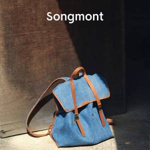 Songmont牛仔帆布户外背包