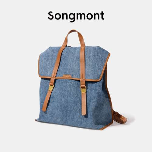 Songmont牛仔帆布户外背包