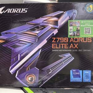 i9 13900K + Z790 套裝 Gigabyte Z790 AORUS ELITE AX MPG Z790 EDGE WIFI DDR4