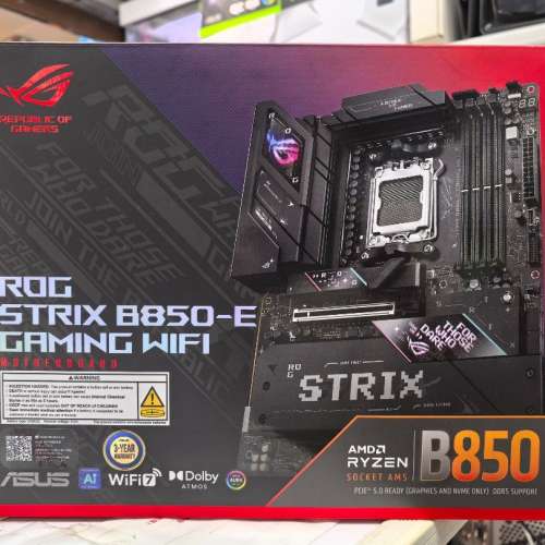 ASUS ROG STRIX B850-E GAMING WIFI 行貨漢科保養至2028年