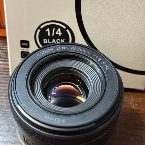 canon rf 50 f1.8 stm 送1/4黑柔