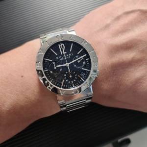 BVLGARI BB38BSSDCH 寶格麗 計時 機械錶 自動 完美狀態
