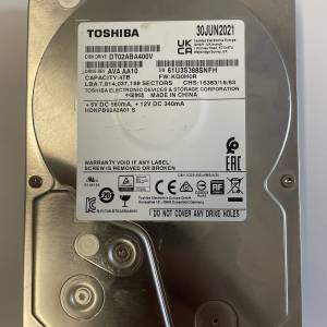 二手硬碟 3.5" TOSHIBA  4TB HDD HD HARDDISK SATA