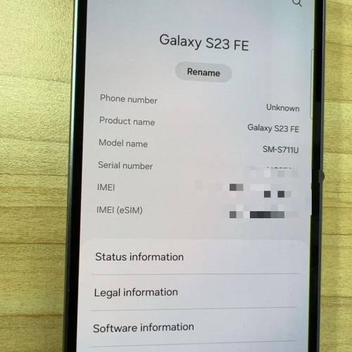 Samsung Galaxy S23 FE (S711U) 8/128 有中文