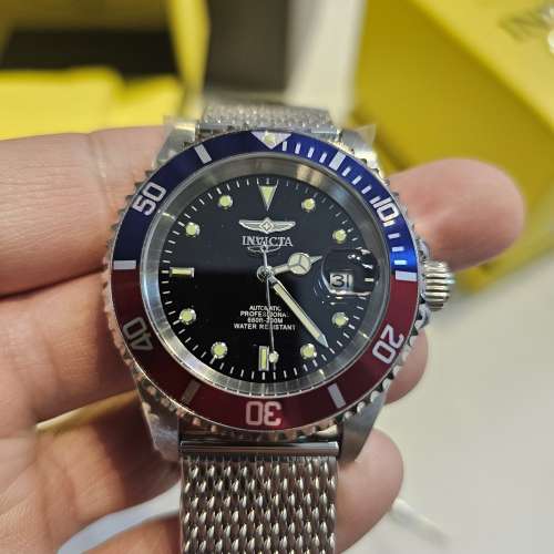 Invicta 42mm 可樂圈黑面 米蘭帶 NH35A 自動機械錶