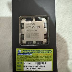 AMD Ryzen 5 7600 6核心12線程 TRAY 連Wraith Stealth 散熱器