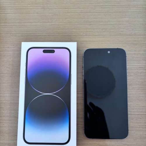 iPhone 14 pormax 256GB行貨靚仔，電池85%，暗紫色全套靚仔