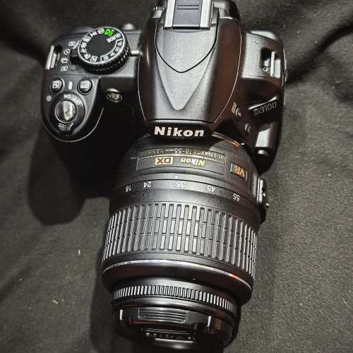 nikon D3100 + 尼康 18-55 G VR AFS 18mm 55mm AF-S 冇盒冇單冇證 不包卡 跟1電一充...