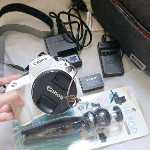 Canon佳能 eos 200d白色單反套裝 KIT 18-55mm 旅行相機