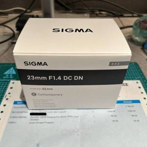 全新Sigma 23mm f1.4 (買佐1日)