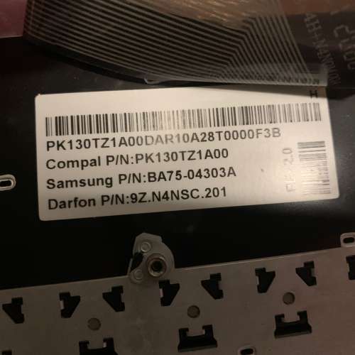 壞零件 三星 SAMSUNG NOTEBOOK 鍵盤