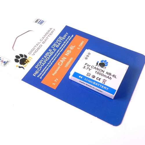 NB6L 1000mAh 代用電池 Generic Battery for Canon $90/充電器 Charger for Canon ...
