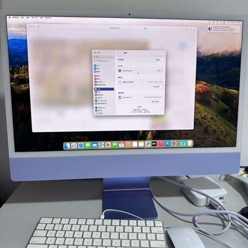 半年機 imac 2023 24寸 M3 8GB 512GB 有 AppleCare 保到2027年9月
