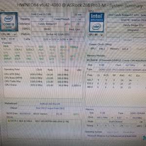 Intel I3-2100 & Asrock Z68 Pro3-M & 4G*2