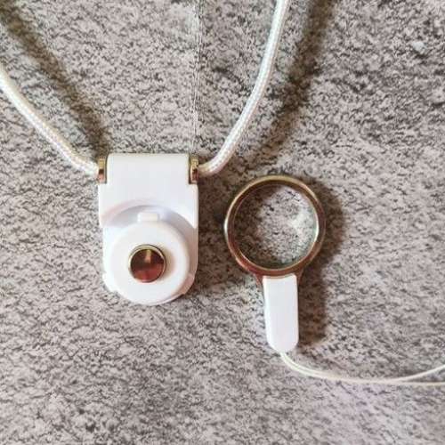 全新 白色 手機繩 手機帶