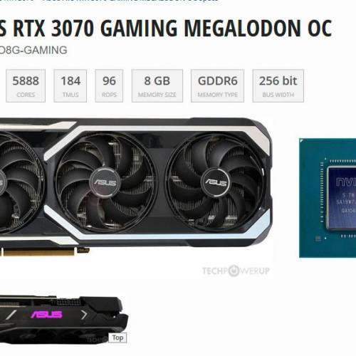 ASUS ATS RTX 3070 GAMING MEGALODON OC