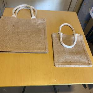 麻布大、小手挽袋