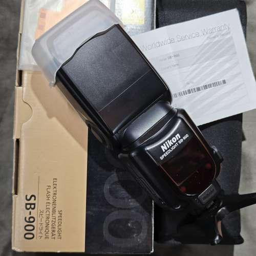 Nikon SB-900 尼康 閃燈 SB900 行貨有盒冇單有證 90%-95%new，送電試燈，配件整齊有...