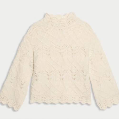 💗 50% OFF Textured High Neck Jumper with Wool