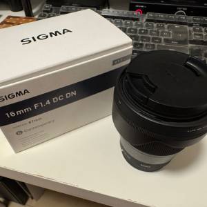 Sigma 16mm F1.4 DC DN X-Mount