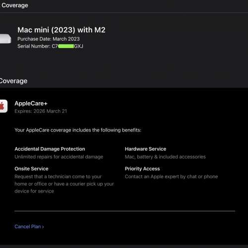 Apple Mac mini M2 16 GB RAM 512GB SSD 2023 with Apple care