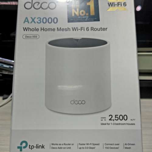 全新 tp-link deco x60 ax3000 801.11ax wifi6 router