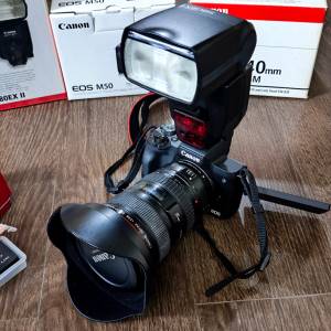 Canon EOS M50 無反機 + EF 17-40mm f4 L USM + 580EX II + DOMKE 相機袋