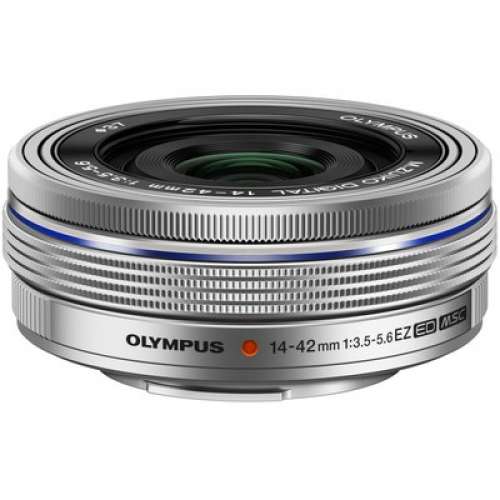 全新 銀色 Olympus ED 14-42mm F3.5-5.6 EZ (拆 Kit M43 電動變焦餅鏡， Panasonic ...