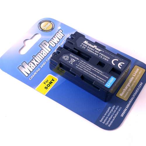 Maximal Power 1800mAh NPFM500H 代用電池 Generic Battery for Sony NP-FM500H