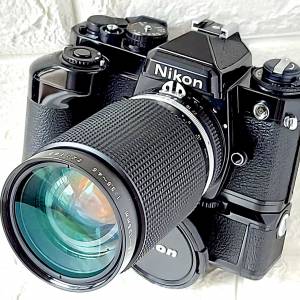 Nikon FE+MD-12 + 35/135mm f3.5 Micro Ais *新淨企理*