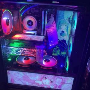 第 9代 Intel® Core™ i9處理器 台式水冷電競RGB 電腦主機，高配16G 記憶體，4G獨...