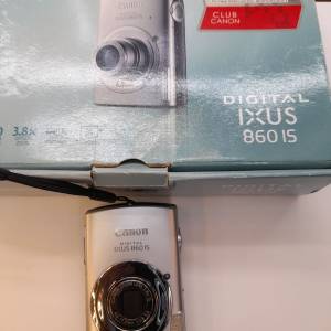 (市上唯一99%新冷白皮CCD皇 ) Canon ixus 860is CCD Camera (連原廠紙盒）