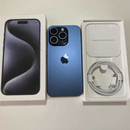 充電42次 iPhone 15 pro 128gb eSim+實體sim 90天店保 what app 6497 6645