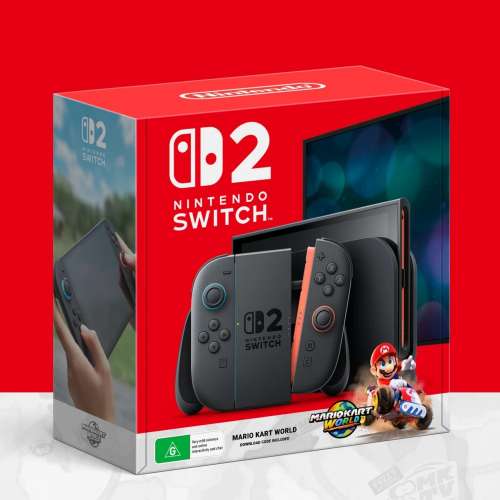 香港行貨任天堂 Nintendo Switch 2 遊戲主機 +瑪利歐賽車世界組合套裝