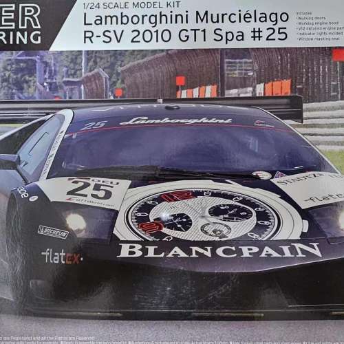 Aoshima Lamborghini Murcielago R-SV 1/24拼裝模型