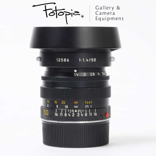 || Leica Summilux-M 50mm F1.4 - Black / v2 / E43 with packing & 3rd party UV ||