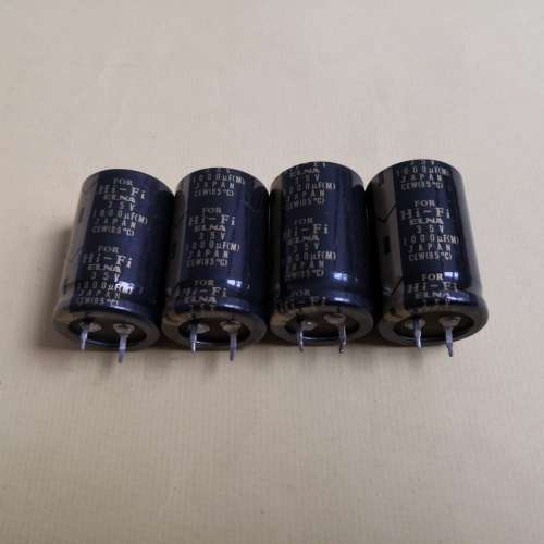 日本ELNA FOR HI FI 35V1000UF電容四個