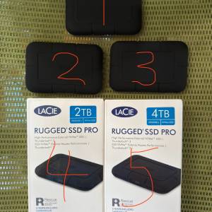 Lacie rugged ssd pro 1TB 2TB 4TB thunderbolt 3 external SSD外置固態硬碟