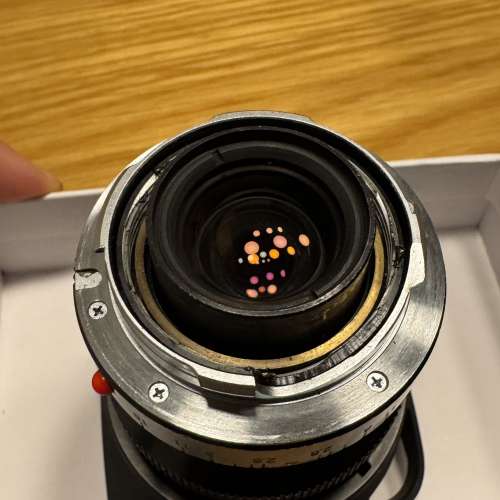 Leica Elmarit-M 28mm f2.8 v3 lens w/ cap, hood (no cover) & B+W UV/IR cut filter