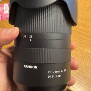 Tamron 28-75mm F2.8 Di III RXD (Model A036) Sony E Mount W/ UV filter