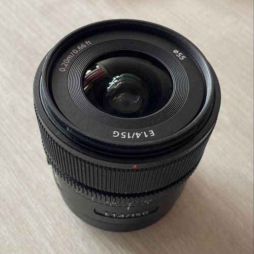 sony 15mm f1.4 G Master. E mount for apsc.